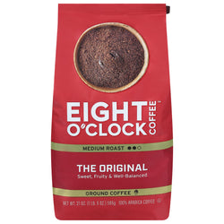 Eight O'clock Medium Roast Ground Coffee - 21 OZ 6 Pack