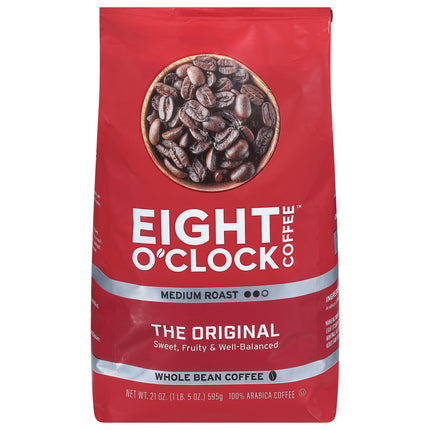 Eight O'clock Medium Roast Whole Bean Coffee - 21 OZ 6 Pack