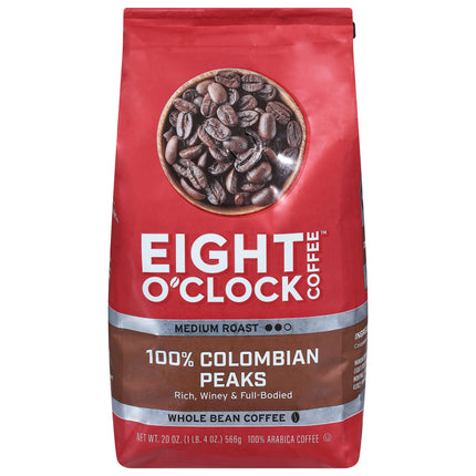 Eight O'clock Medium Roast Whole Bean Coffee - 20 OZ 6 Pack