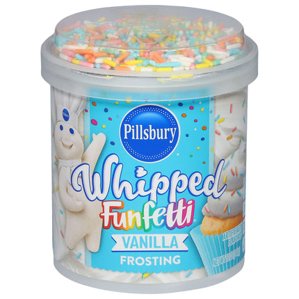 Pillsbury Fluffy Frost Funfetti Vanilla Marshmallow - 12 OZ 8 Pack