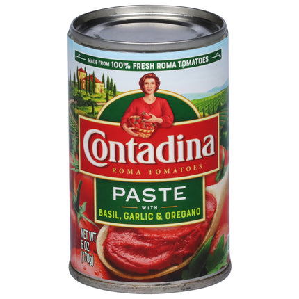 Contadina Tomato Paste with Basil, Garlic & Oregano - 6 OZ 12 Pack