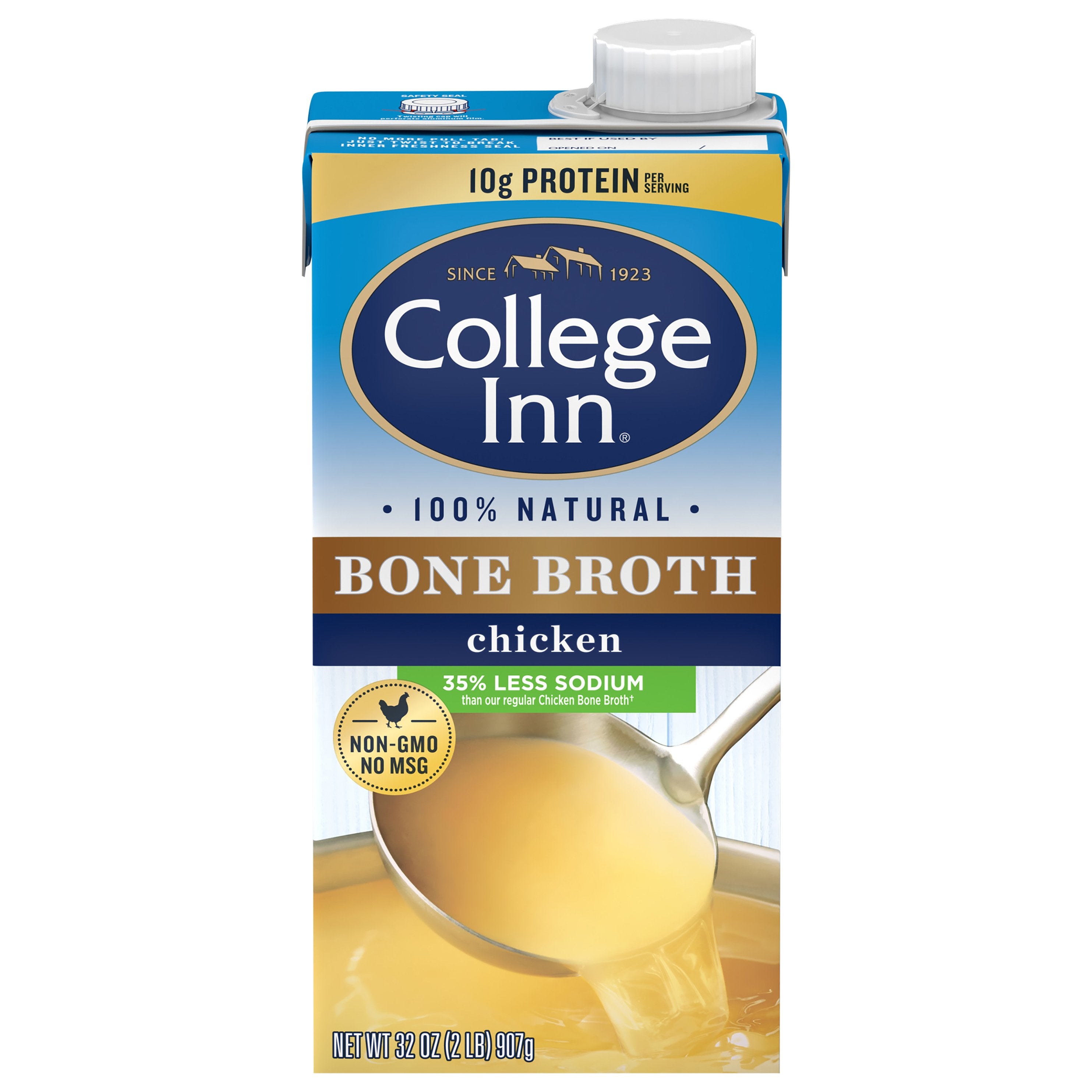 College Inn Chicken Bone Broth - 32 OZ 12 Pack – StockUpExpress