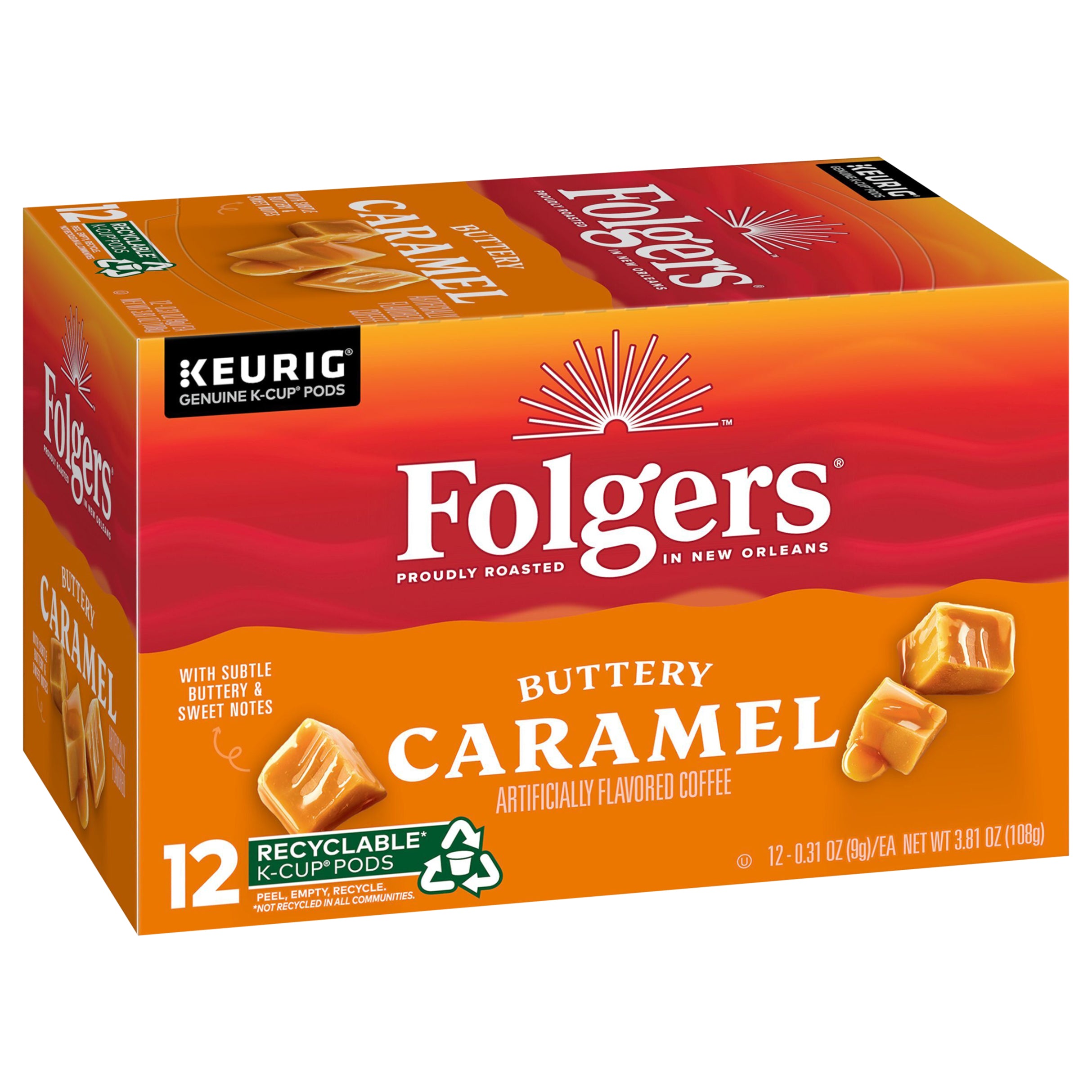 Folgers caramel outlet drizzle