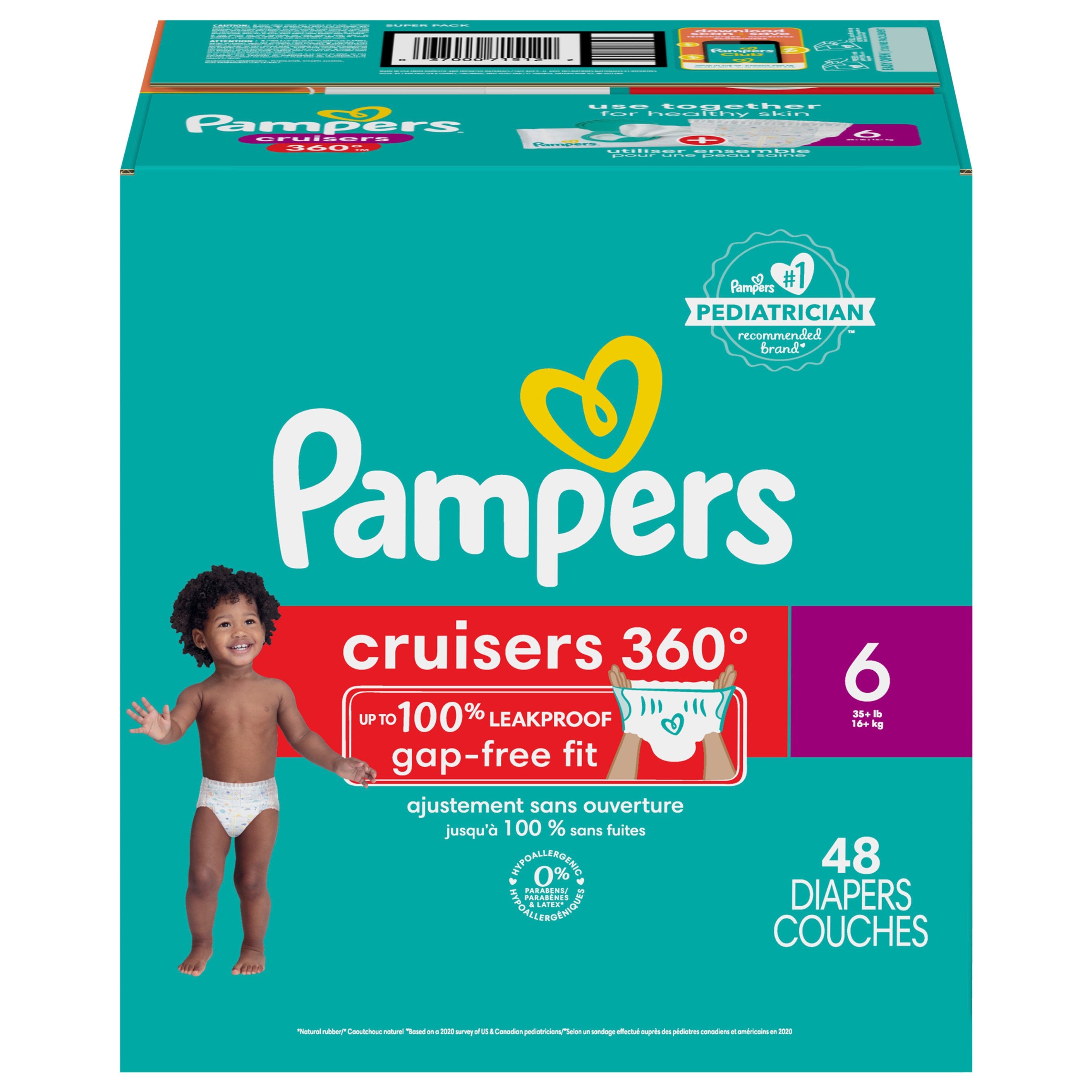 Pampers Diapers Size 6 (35+ lb) Super Pack - 48 Diapers – StockUpExpress