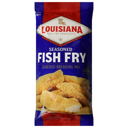 Louisiana Fish Fry Seasoned Fish Fry Seafood Breading Mix - 10 OZ 12 Pack