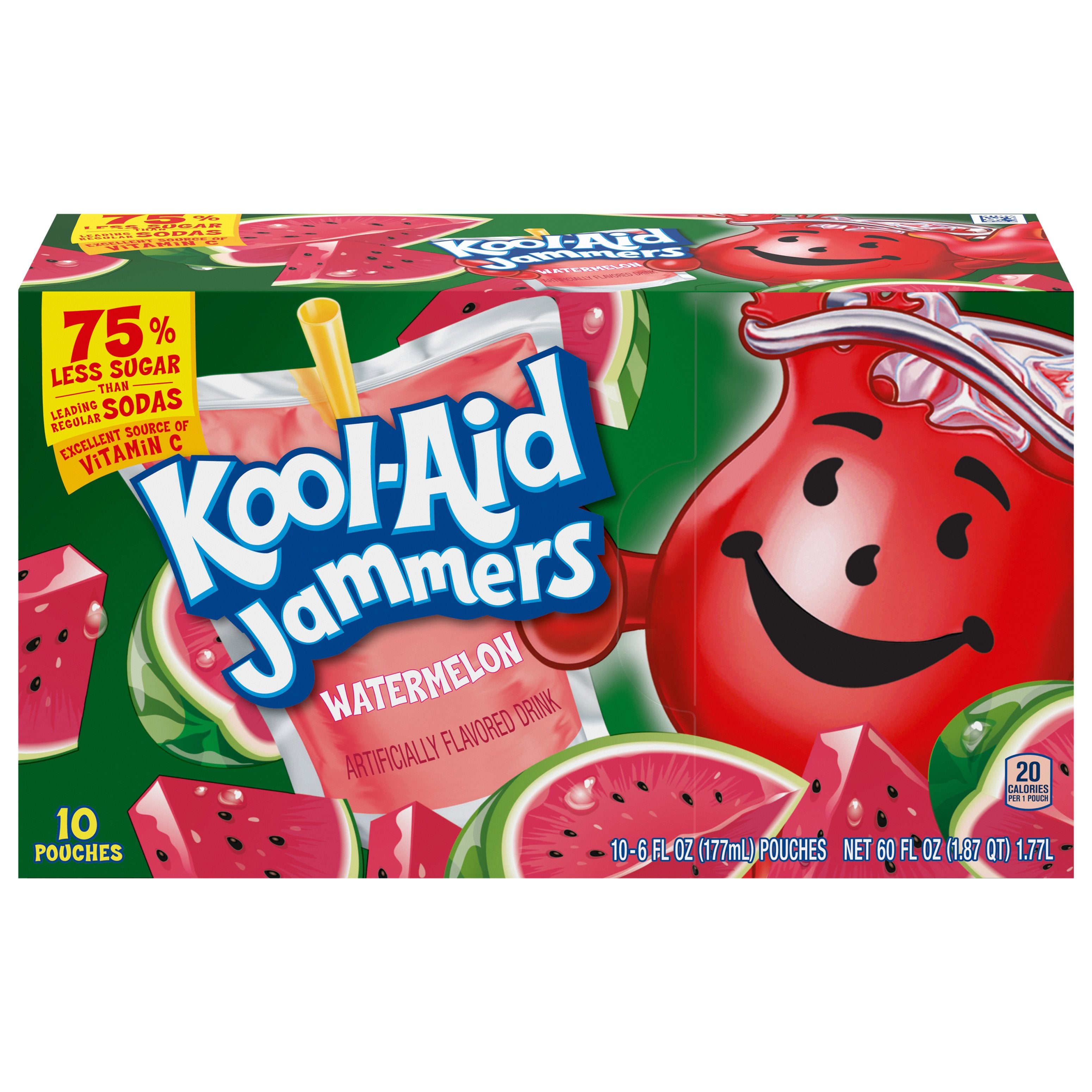 KOOL-AID JAMMERS Juice Pouch Variety Pack, 6 oz, 40 Count