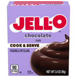 Jell-O Mix Pudding Chocolate - 3.4 OZ 24 Pack