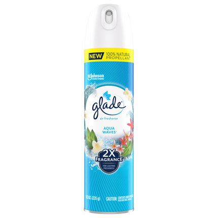 Glade Air Freshener Aerosol Aqua Waves - 8.3 OZ 6 Pack