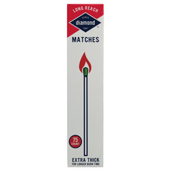 Diamond Matches Long Reach Extra Thick - 75 CT 12 Pack