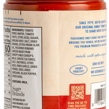 Francesco Rinaldi Pasta Sauce Traditional Meat Flavored - 23.5 OZ 12 Pack