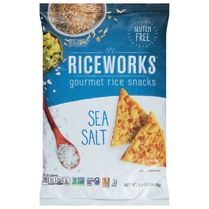 Riceworks Gourmet Sea Salt Rice Snacks - 5.5 OZ 6 Pack