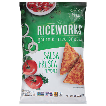 Riceworks Gourmet Salsa Fresca Flavored Rice Snacks - 5.5 OZ 6 Pack