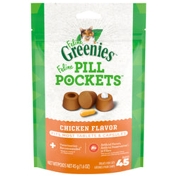 Greenies Feline Chicken Flavor Pill Pockets - 1.6 OZ 6 Pack