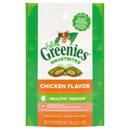 Greenies Feline Chicken Smartbites - 2.1 OZ 12 Pack