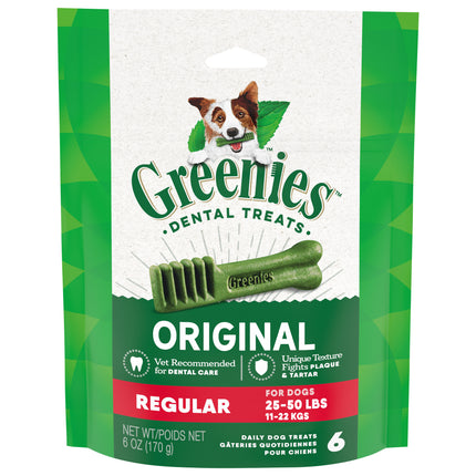 Greenies Original Regular Dental Treats - 6.0 OZ 6 Pack