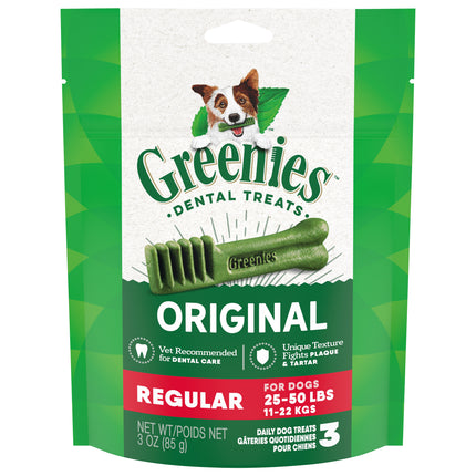 Greenies Original Regular Dental Treats - 3.0 OZ 6 Pack