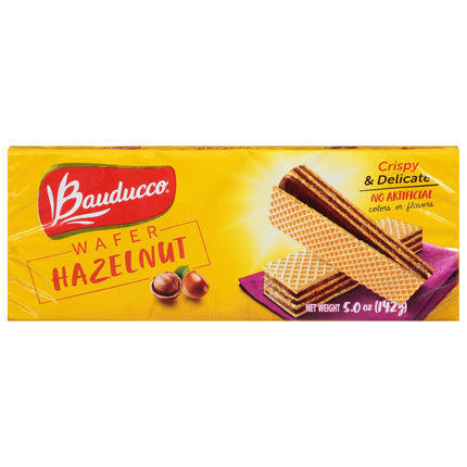 Bauducco Hazelnut Wafers - 5 Oz 18 Pack