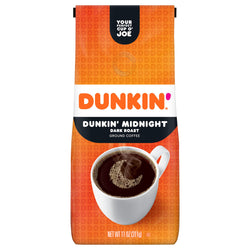 Dunkin' Midnight Dark Roast Ground Coffee - 11 OZ 6 Pack