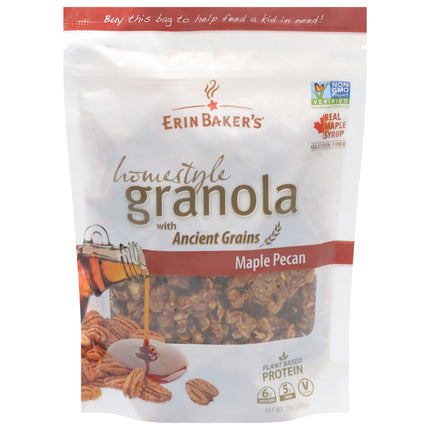 Erin Baker's Homestyle Maple Pecan Granola with Ancient Grains - 12 OZ 6 Pack