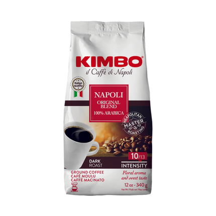 Kimbo Napoli Original Blend Ground Coffee - 12 OZ 6 Pack