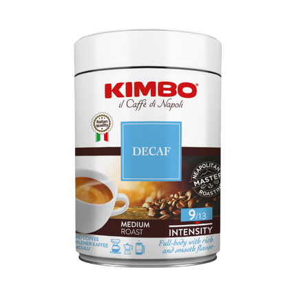 Kimbo Medium Roast Decaf Ground Coffee - 8.8 OZ 6 Pack