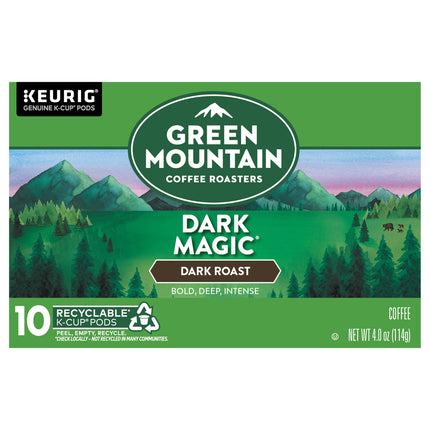 Green Mountain Coffee Roasters Dark Magic Keurig Single-Serve K-Cup Pods, Dark Roast Coffee - 4.0 OZ 6 Pack