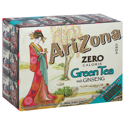 AriZona Iced Tea Diet Green Tea With Ginseng - 138.0 OZ 1 Pack