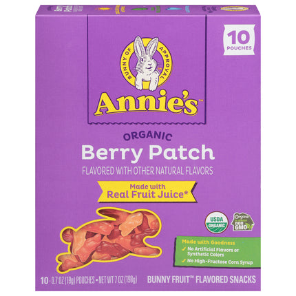 Annies Organic Berry Patch Bunny Fruit Flavored Snacks - 7.0 OZ 8 Pack