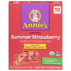 Annies Organic Summer Strawberry Bunny Fruit Snacks - 7.0 OZ 8 Pack