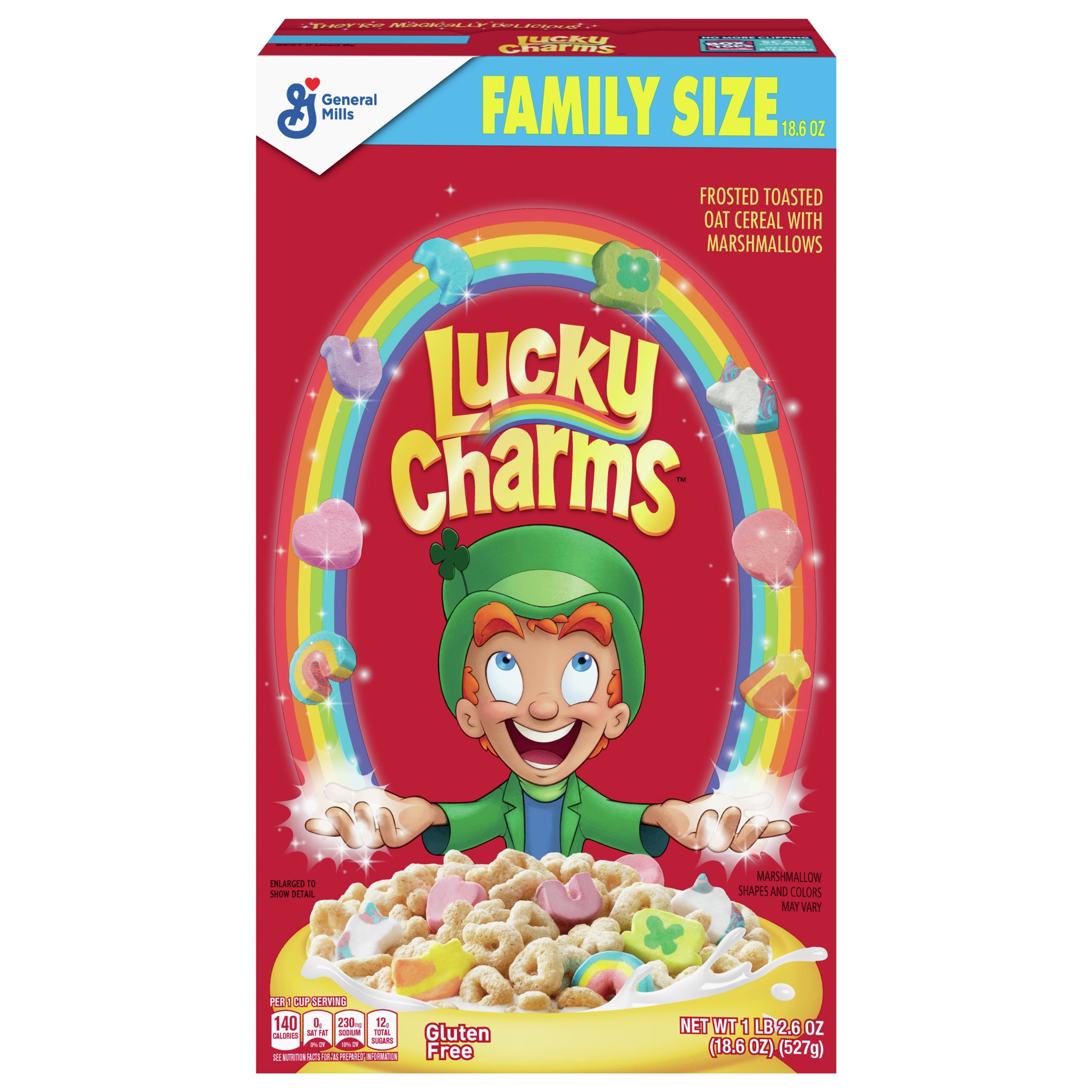 General Mills Lucky Charms Frosted Toasted Oat Cereal with