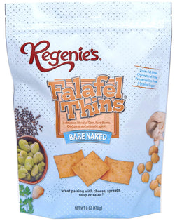 Regenie's All Natural Snacks Falafel Thins, Bare Naked - 6 OZ 10 Pack