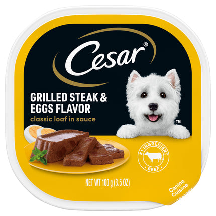 Cesar Can Sunrise Grilled Steak Dog Food - 3.5 OZ 24 Pack