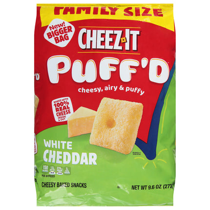 Kelloggs Cheez-It Puff'd White Cheddar Family Size - 9.6 OZ 6 Pack