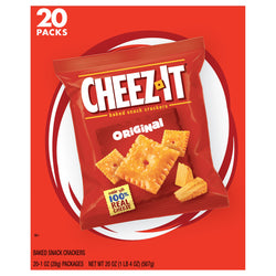 Sunshine Cheez-It Original Caddy Baked Snack Crackers - 20 OZ 4 Pack