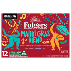 Folgers Mardi Gras Blend K-Cups - 3.59 OZ 6 Pack