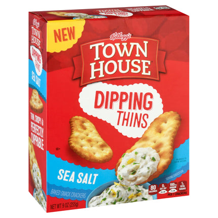 Kellogg's Town House Sea Salt Dipping Thins - 9 OZ 12 Pack