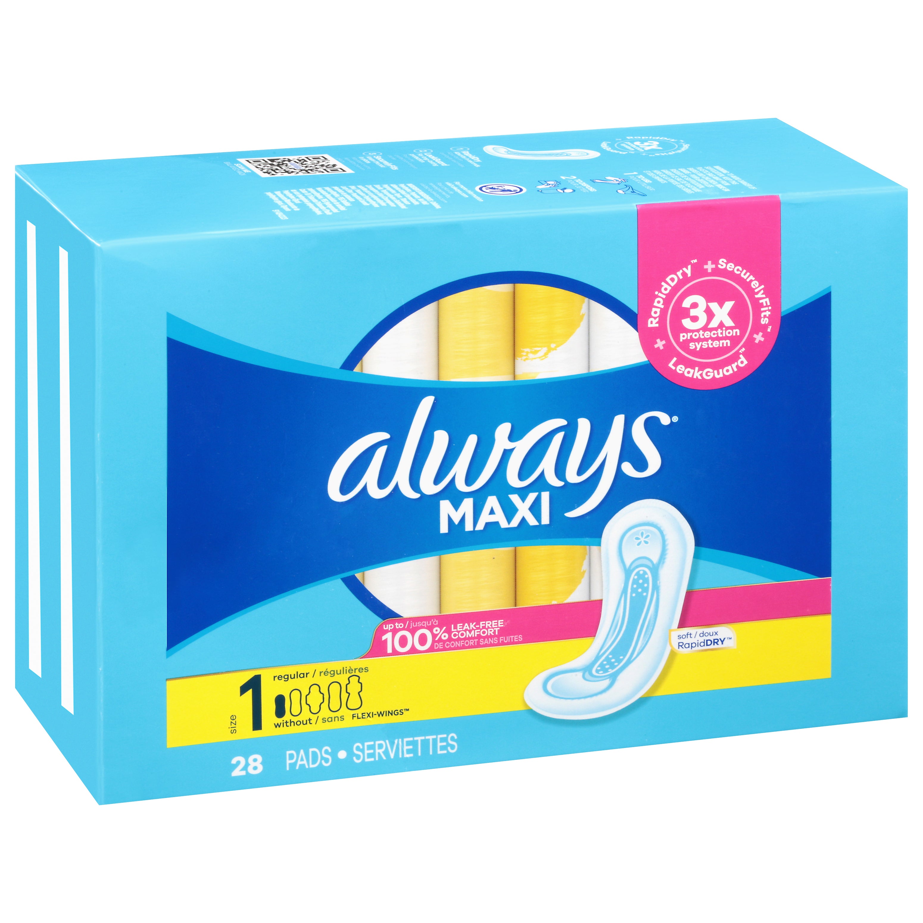 Always Discreet Boutique Pads, Size 6, Extra Heavy Long, Pack of 20 Pads