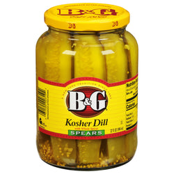 B&G Pickles Kosher Dill Spears - 32 OZ 12 Pack