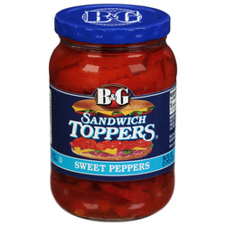 B&G Sweet Bell Pepper Sandwich Toppers - 16 OZ 12 Pack