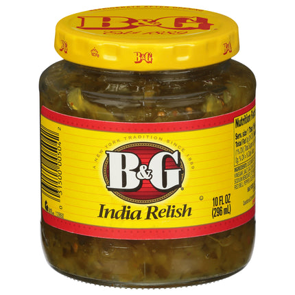 B&G India Relish  - 10 OZ 12 Pack