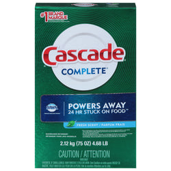 Cascade Complete Powder Fresh Dishwasher Detergent - 75.0 OZ 7 Pack