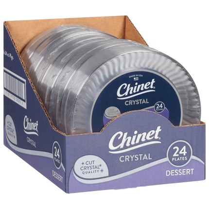 Chinet Crystal 7 Inch Dessert Plates - 24 CT 7 Pack