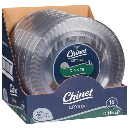 Chinet Crystal 10 Inch Dinner Plates - 16 CT 7 Pack