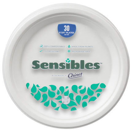 Chinet Sensibles 8-3/4 Inch Plates - 30 CT 12 Pack