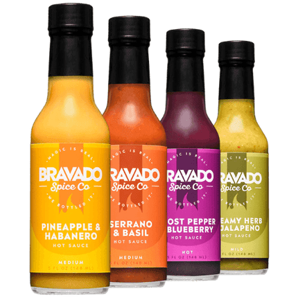 Bravado 4-Pack Hot Sauce Set