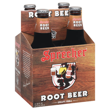 Sprecher Root Beer Craft Soda 4-16 fl oz Bottles - 64 FZ 6 Pack