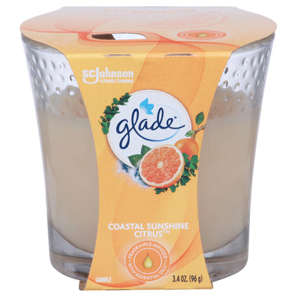 Glade Coastal Sunshine Citrus Candle - 3.4 OZ 6 Pack