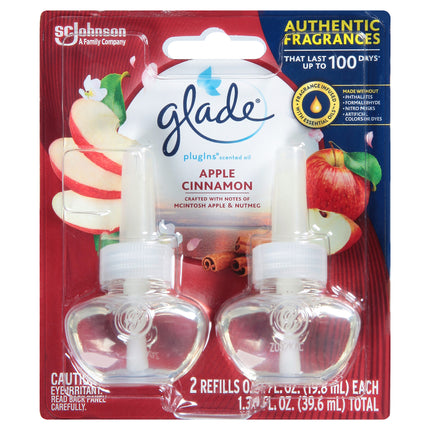 Glade Plug In Apple Cinnamon Scented Oil  - 1.34 OZ 6 Pack