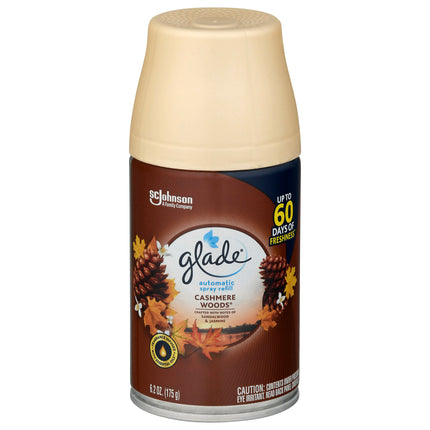 Glade Cashmere Woods Automatic Spray Refill  - 6.2 OZ 4 Pack