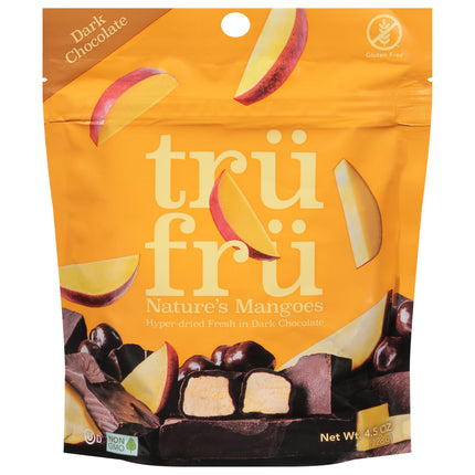 Tru Fru Dark Chocolate Nature's Mangoes - 4.5 OZ 6 Pack